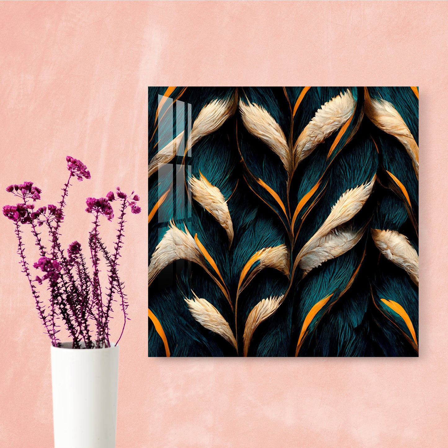 Feathers Acrylic Wall Art
