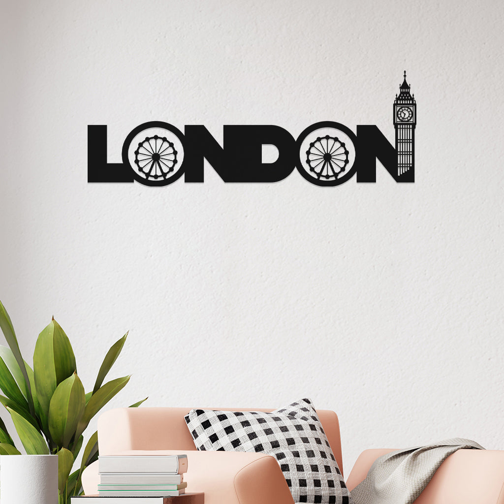 London View Metal Wall Art