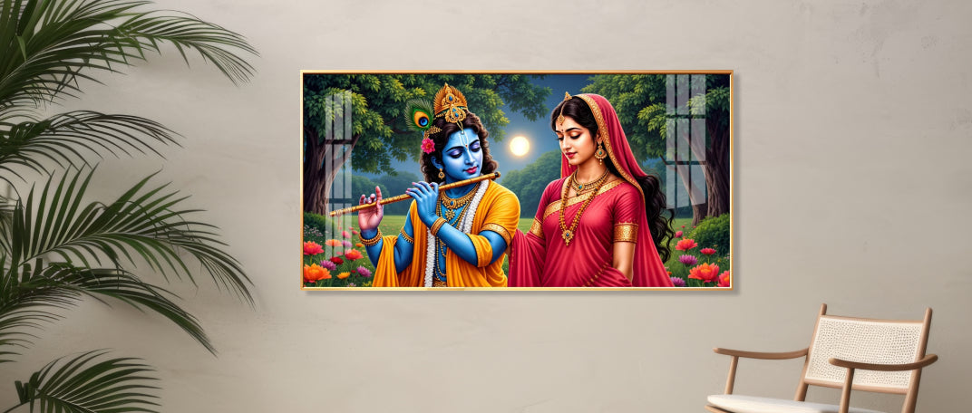 The Divine Charm of Radha Krishna Painting for Your Home