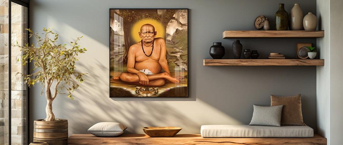 Swami Samarth Wall Art: Create a Peaceful & Positive Home