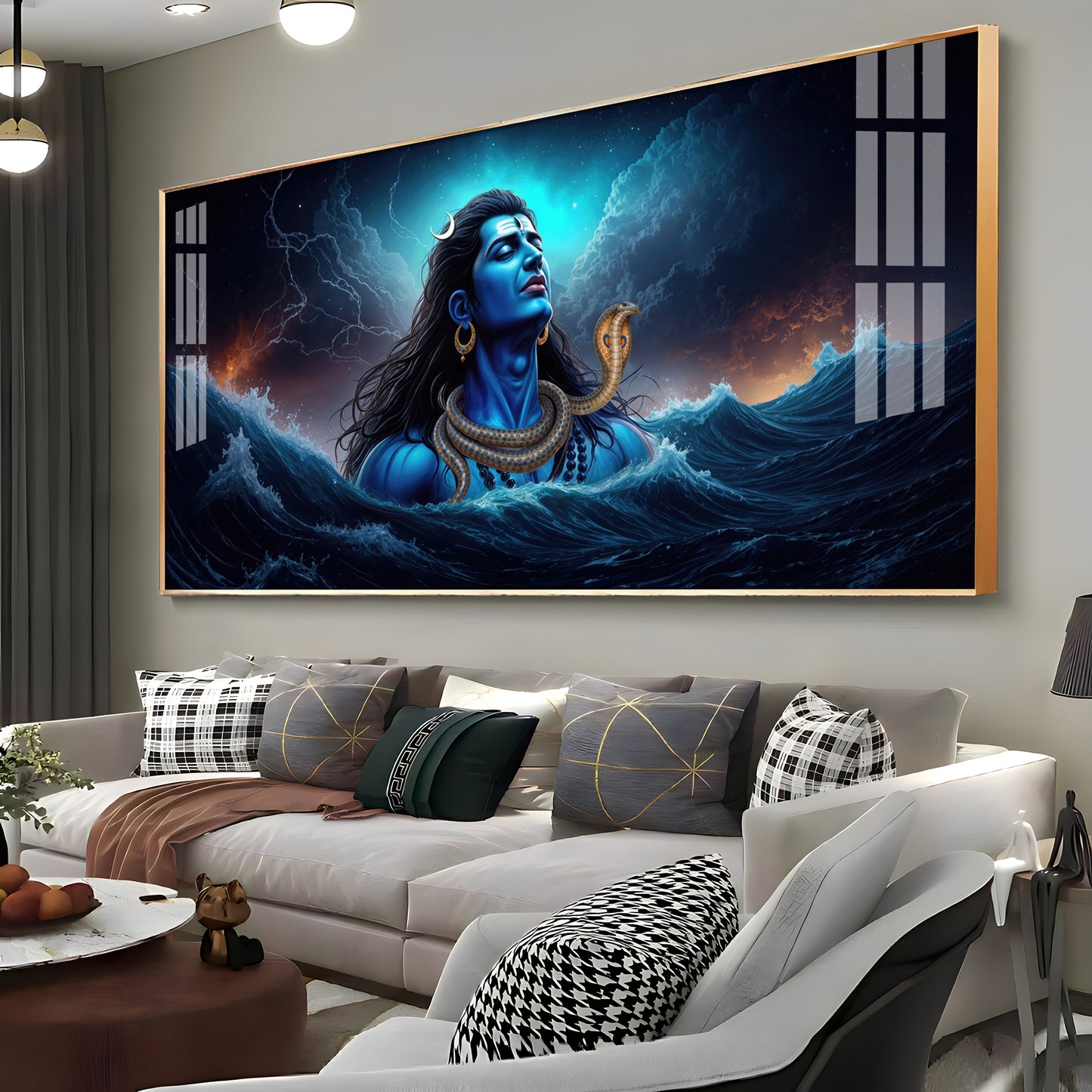 Divine Mahakal Premium Acrylic Horizontal Wall Art