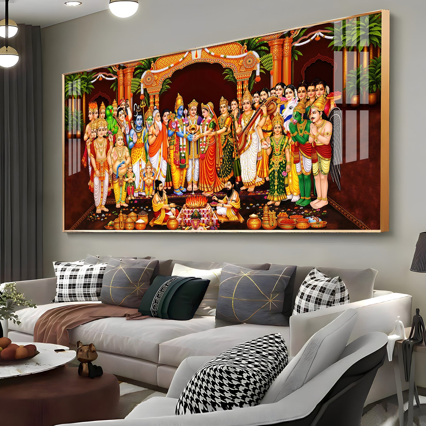 Srinivasa Kalyanam Premium Acrylic Horizontal Wall Art