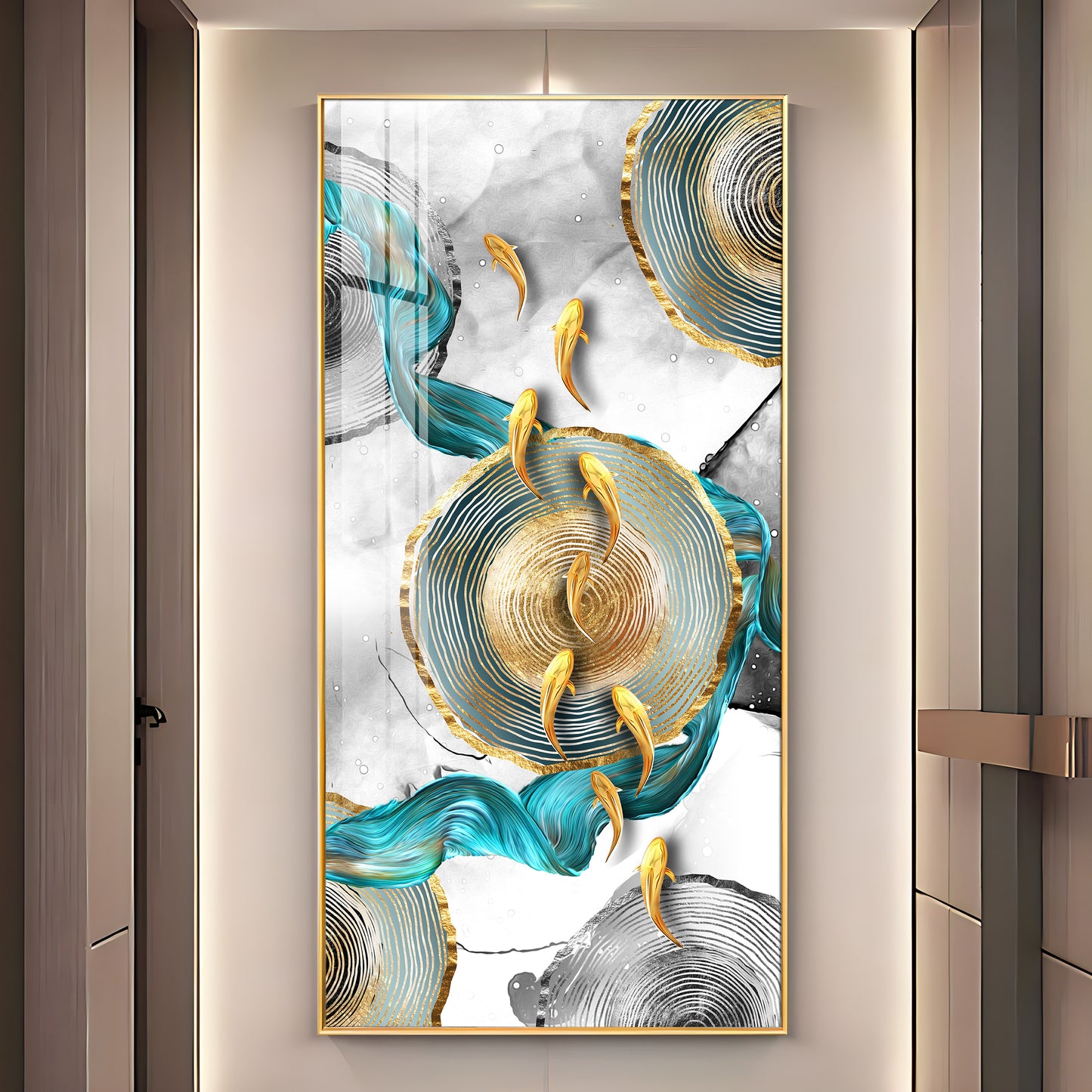 Serene Artwork Premium Acrylic Vertical Wall Art