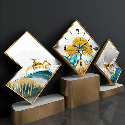 Golden Tree Premium Acrylic Wall Clock