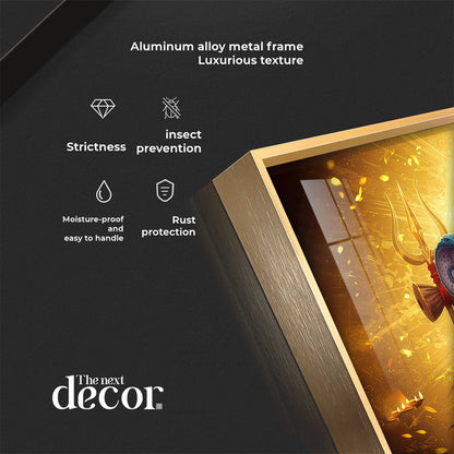 Divine Shiv Paravati Premium Acrylic Horizontal Wall Art