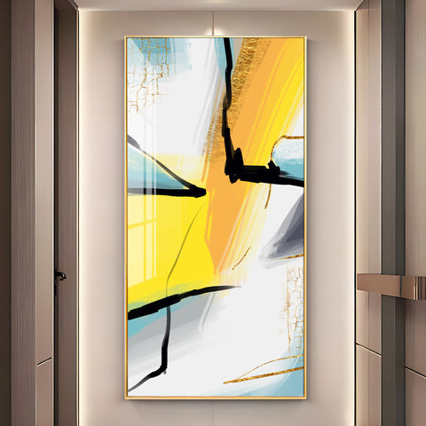 Color Strokes Premium Acrylic Vertical Wall Art