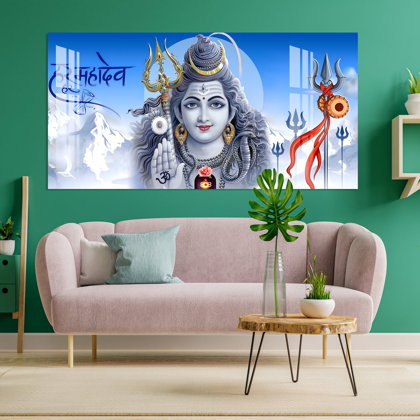 Om Namah Shivay Acrylic Wall Art