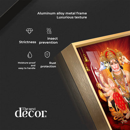 Shree Hanuman Chalisa Premium Acrylic Horizontal Wall Art