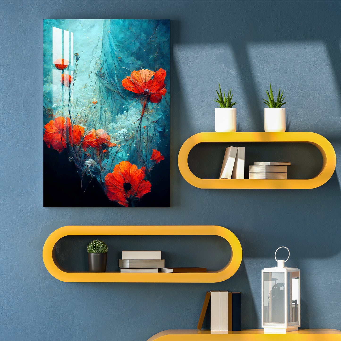 California Poppy Flowers Acrylic Wall Art