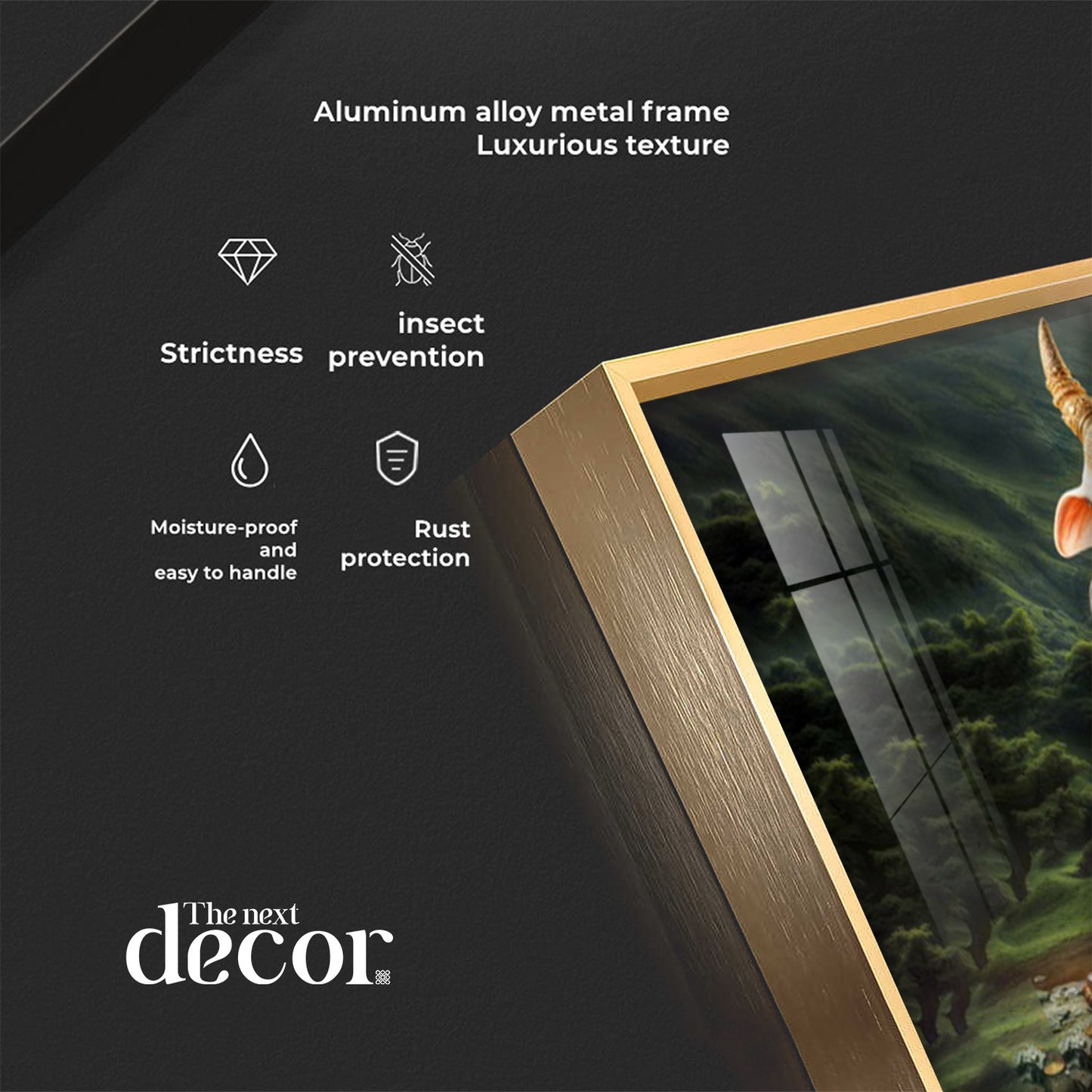 Nandi In Lush Green Forest Premium Acrylic Horizontal Wall Art