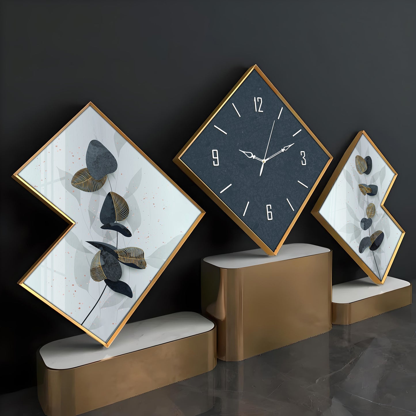 Aesthetic Grey Premium Acrylic Wall Clock