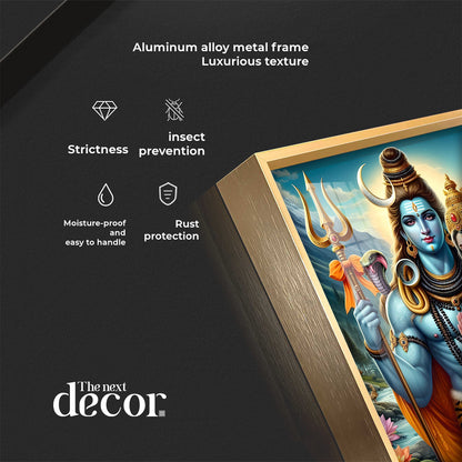 The Essence of Shiva and Shakti Premium Acrylic Square Wall Art