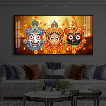 Jai Jagannath Modern Luxury Backlight Horizontal Wall Art