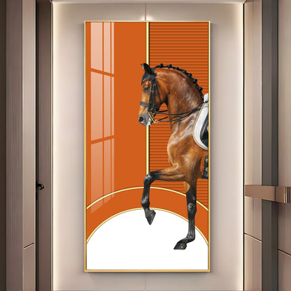 European Horse Premium Acrylic Vertical Wall Art