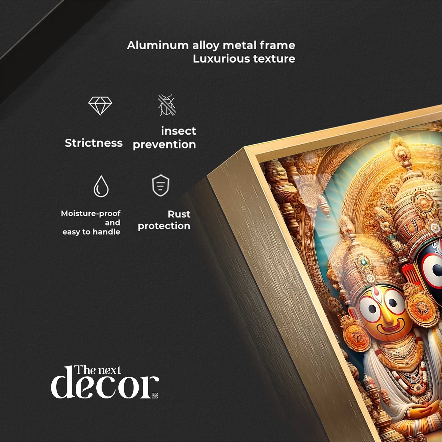 Celestial Harmony of Lord Jagannath Premium Acrylic Square Wall Art