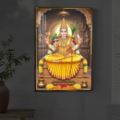 Sri Vidhya Sadhana Modern Luxury Backlight Vertical Wall Art