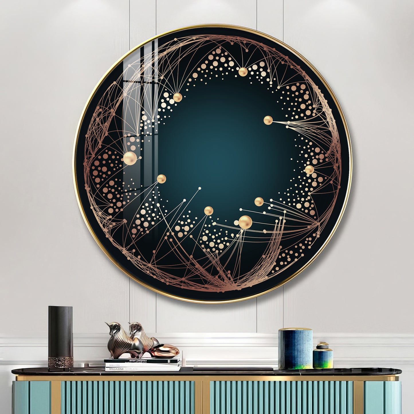 Astral Glow Premium Acrylic Round Wall Art