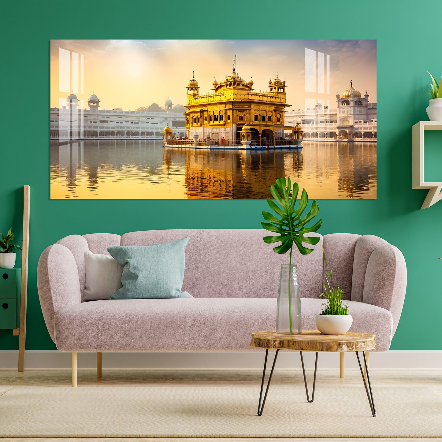 Holy Place Golden Temple Acrylic Wall Art