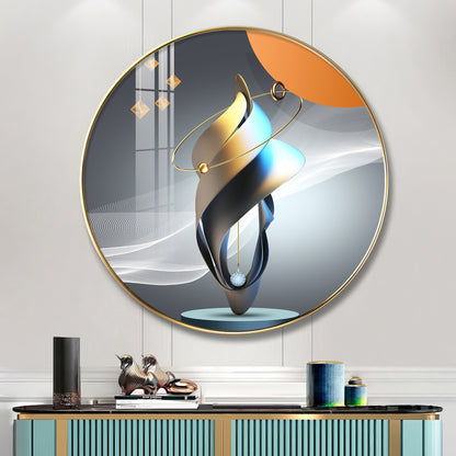 Modern Muse Premium Acrylic Round Wall Art