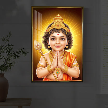 Murugan Ji Balroop Modern Luxury Backlight Vertical Wall Art
