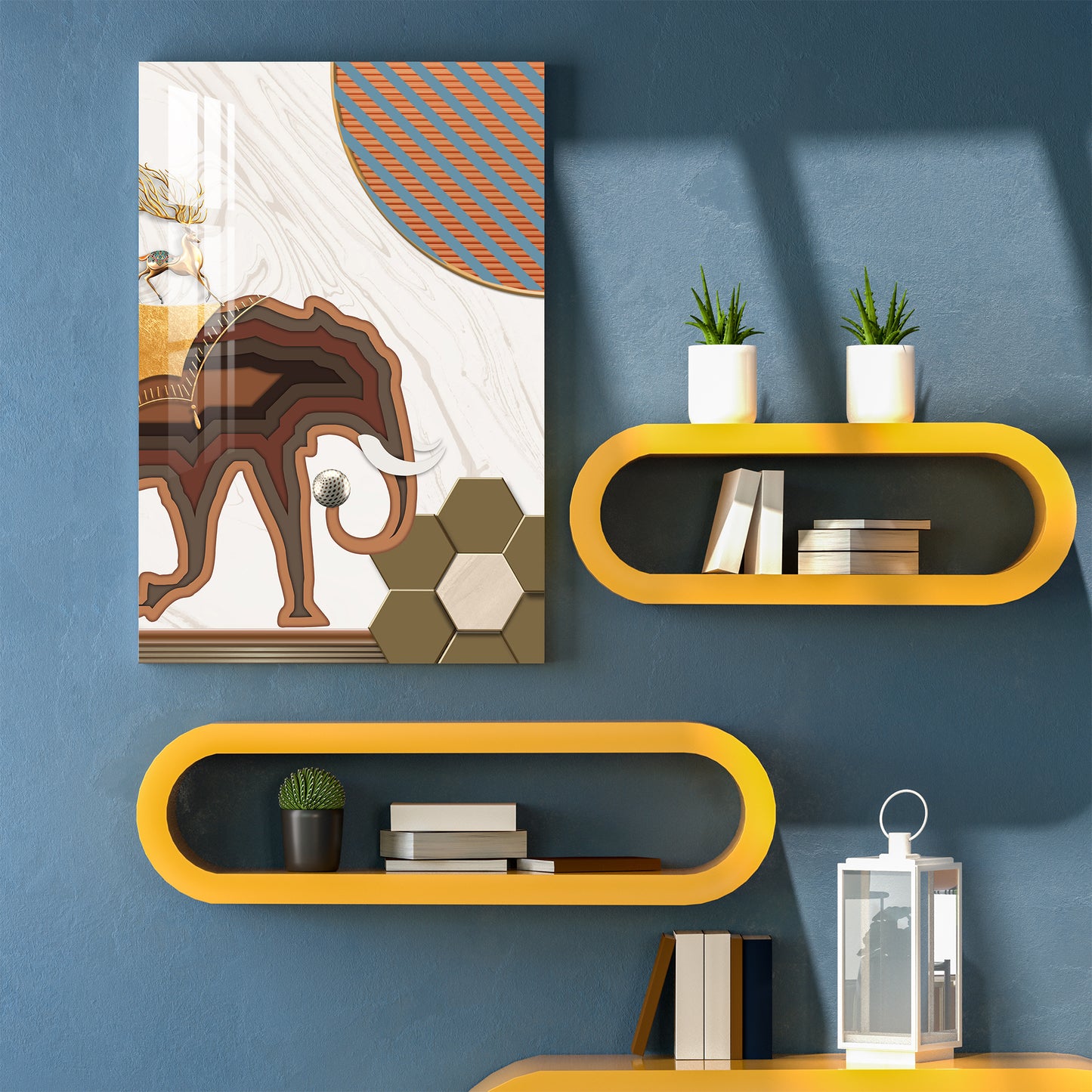 Minimalist Elephant Acrylic Wall Art