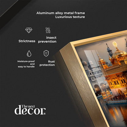 The Golden Temple of Amritsar Premium Acrylic Square Wall Art