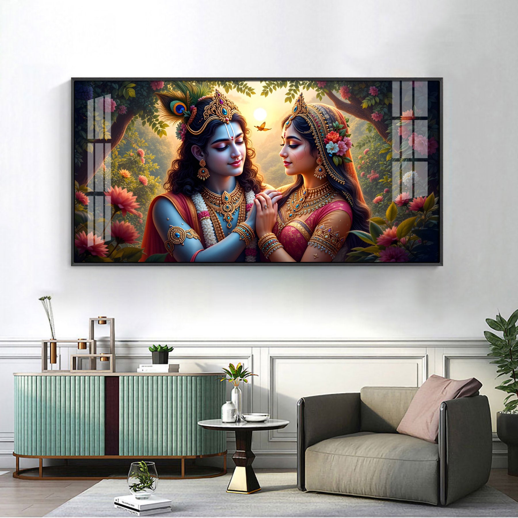 Gopi Prem Premium Acrylic Horizontal Wall Art