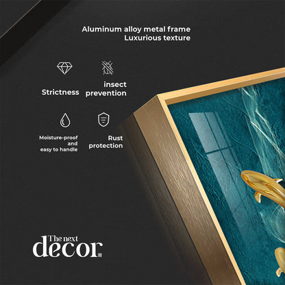 Aquatic Harmony Premium Acrylic Vertical Wall Art
