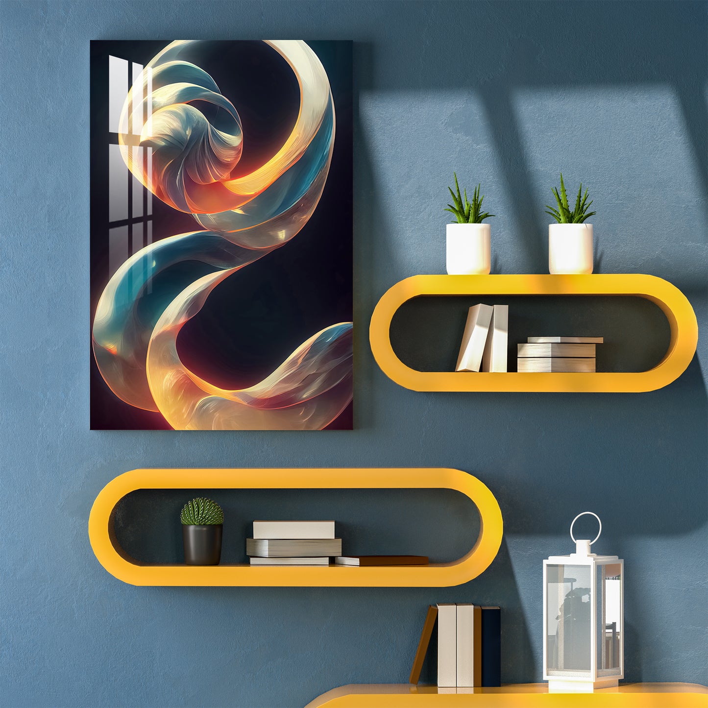 Abstract Brush Strokes Acrylic Wall Art