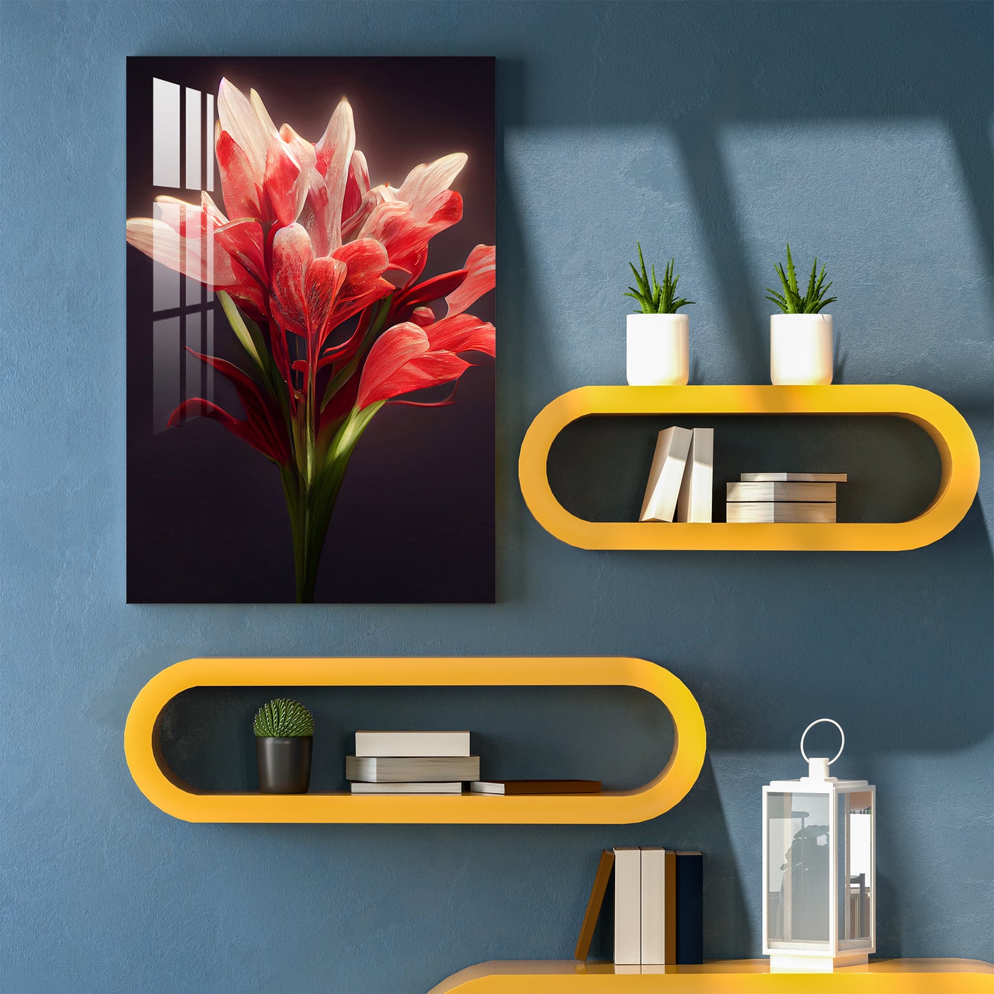 Red Lilies Acrylic Wall Art