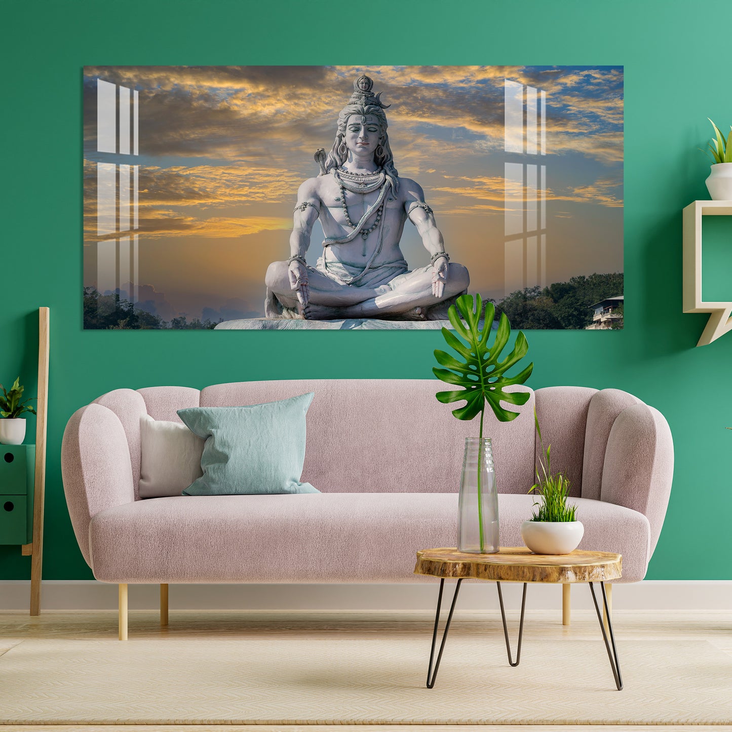 Meditating Shiva Acrylic Wall Art