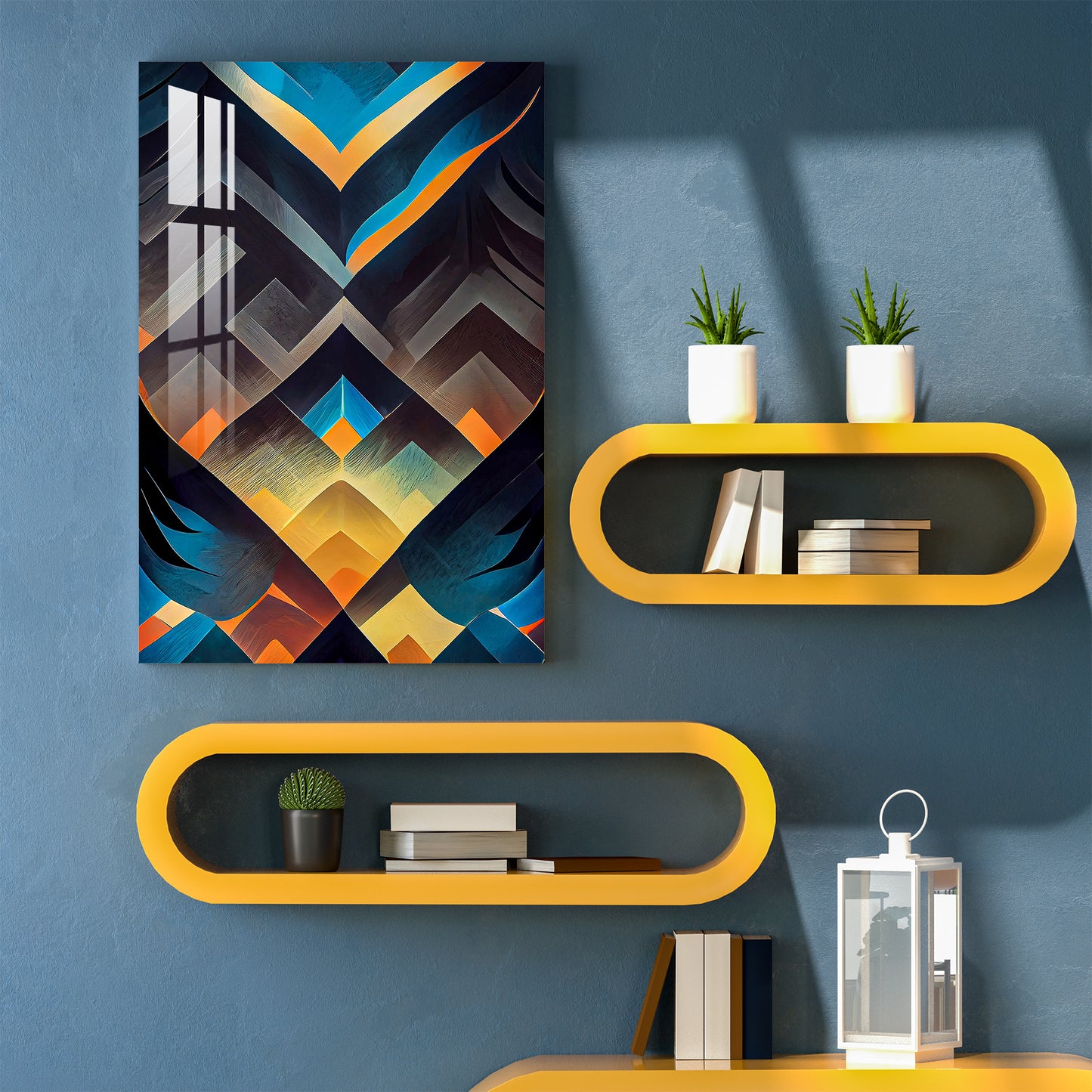 Geometric Abstraction Acrylic Wall Art