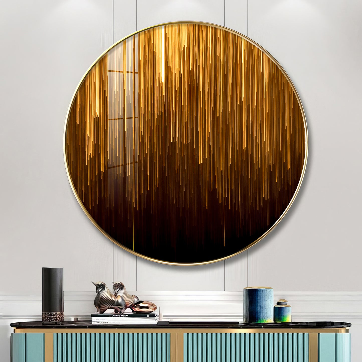 Opulent Sphere Premium Acrylic Round Wall Art