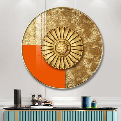 Luminous Dawn Premium Acrylic Round Wall Art