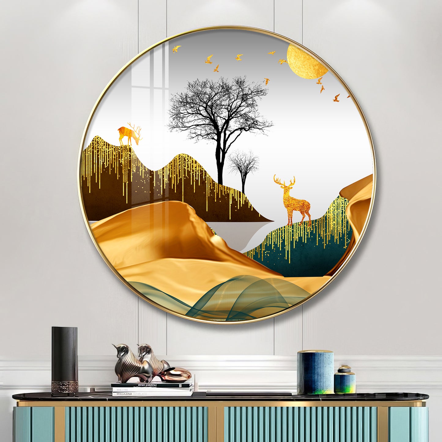 Forest Glade Premium Acrylic Round Wall Art