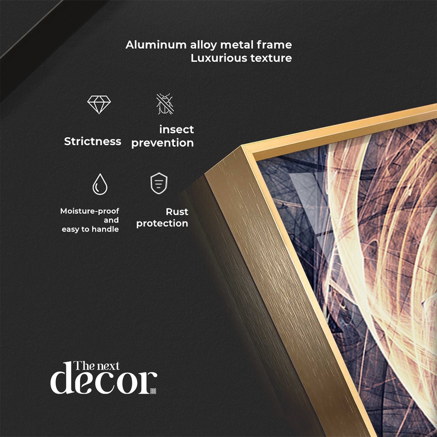 Fractal Art Premium Acrylic Vertical Wall Art