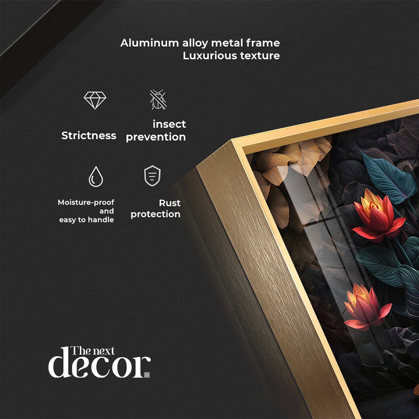 Buddha's Reflection With Sacred Lotus Premium Acrylic Horizontal Wall Art