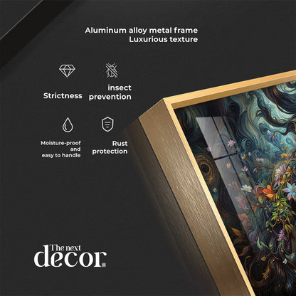 Mystical Love Of Radha Krishna Premium Acrylic Horizontal Wall Art