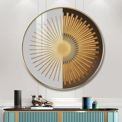 Radiant Circle Premium Acrylic Round Wall Art