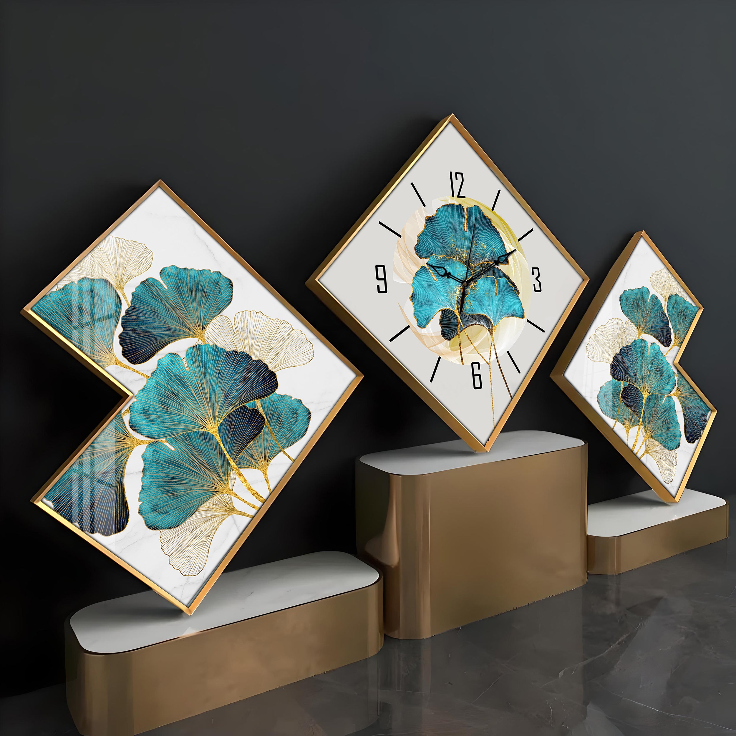 Ginkgo Biloba Premium Acrylic Wall Clock