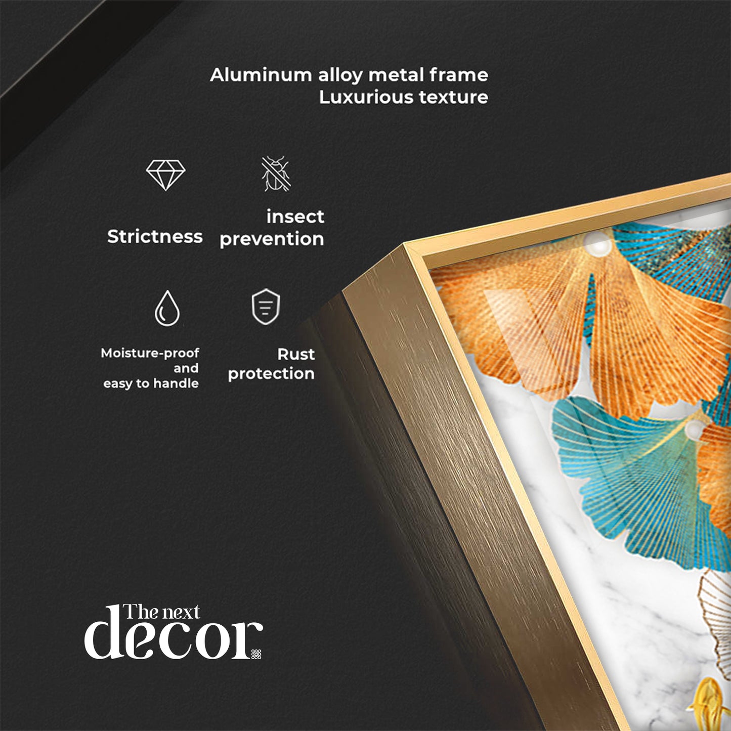 Gingko leaves Fish Premium Acrylic Vertical Wall Art