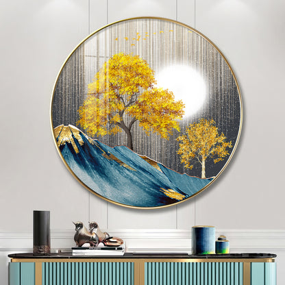 Dreaming Forest Premium Acrylic Round Wall Art