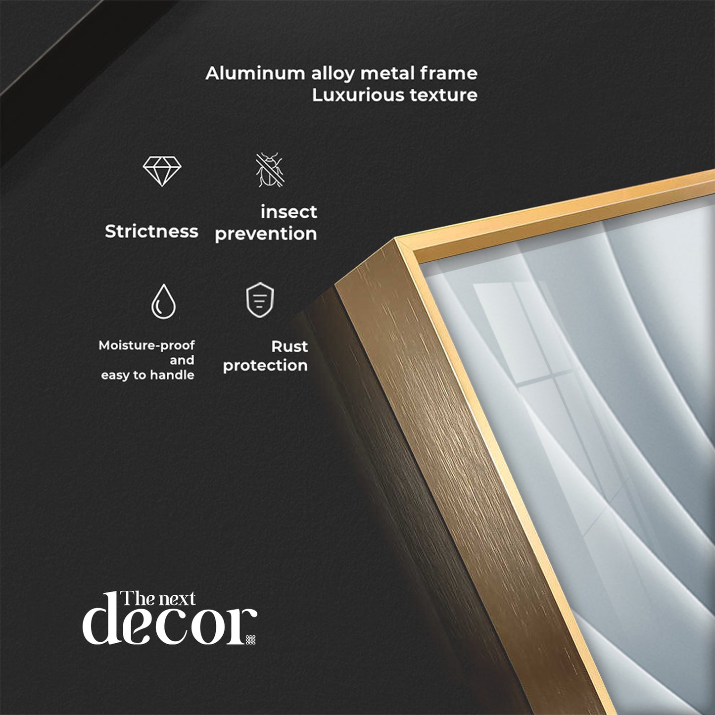 Glowing Wave Premium Acrylic Vertical Wall Art