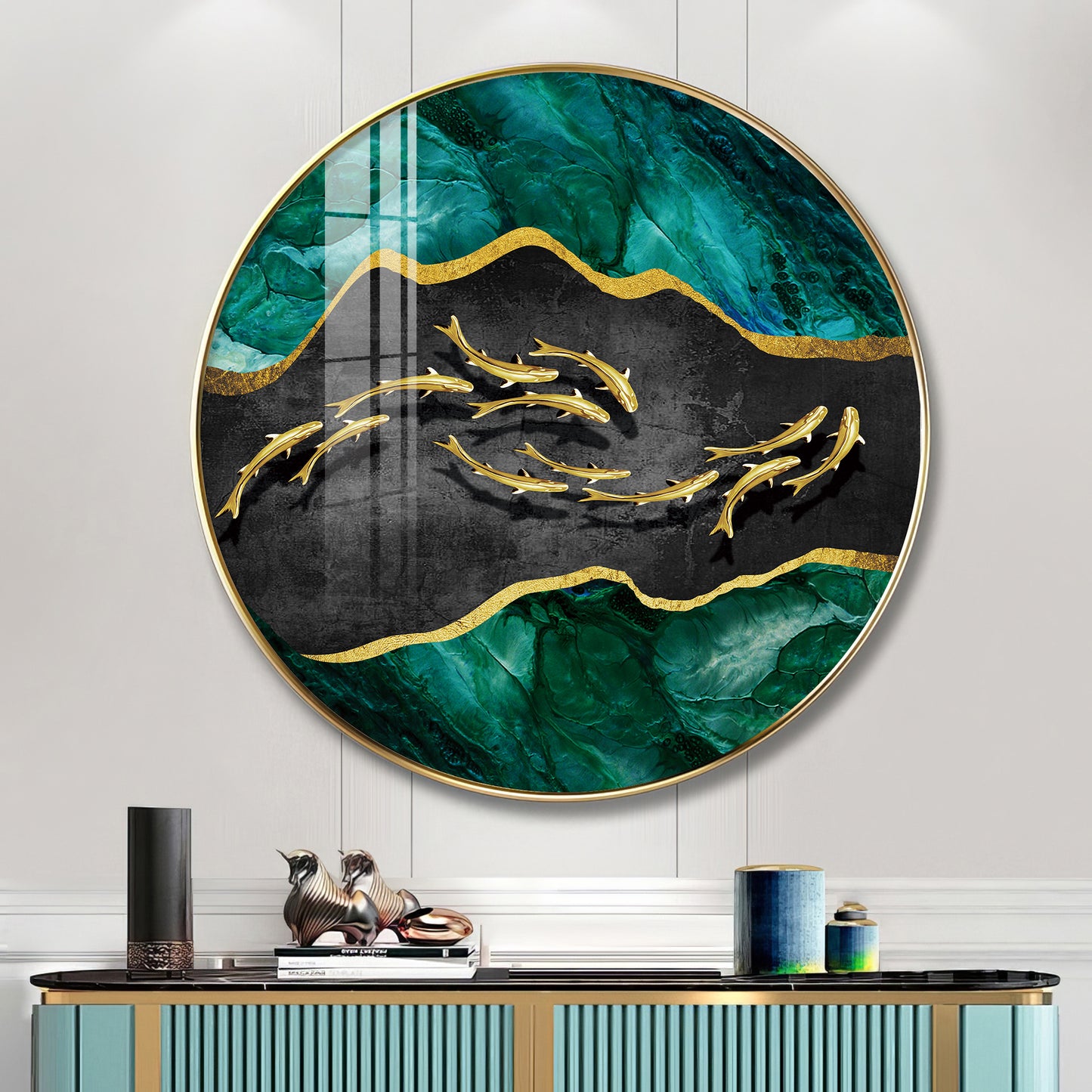 Regal Fish Premium Acrylic Round Wall Art