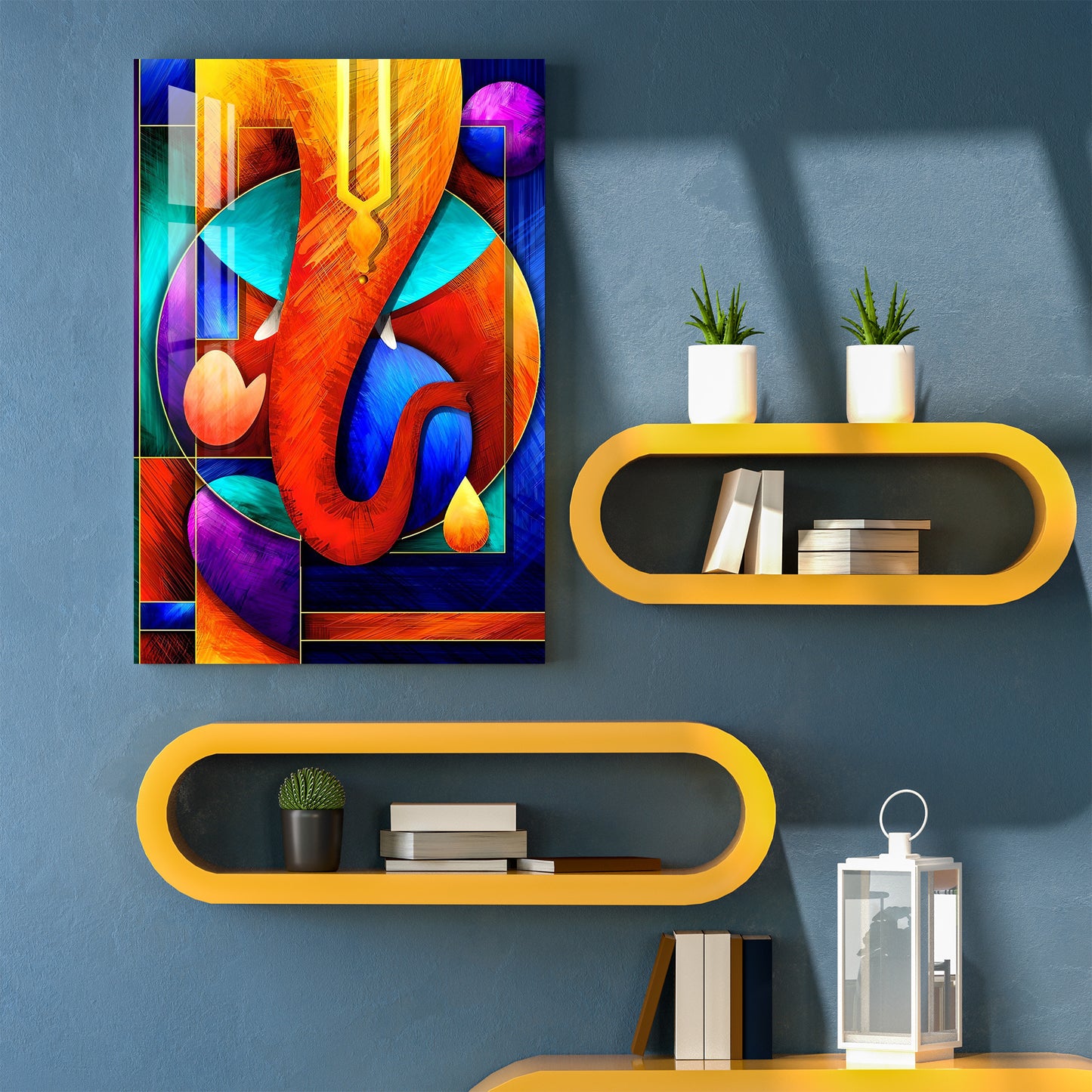 Vibrant Ganpati Acrylic Wall Art