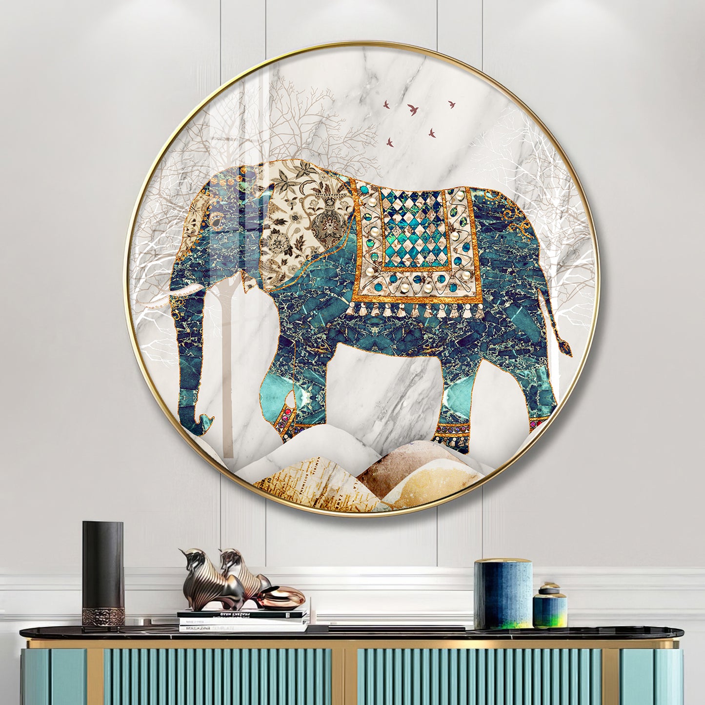 Majestic Alpha Premium Acrylic Round Wall Art