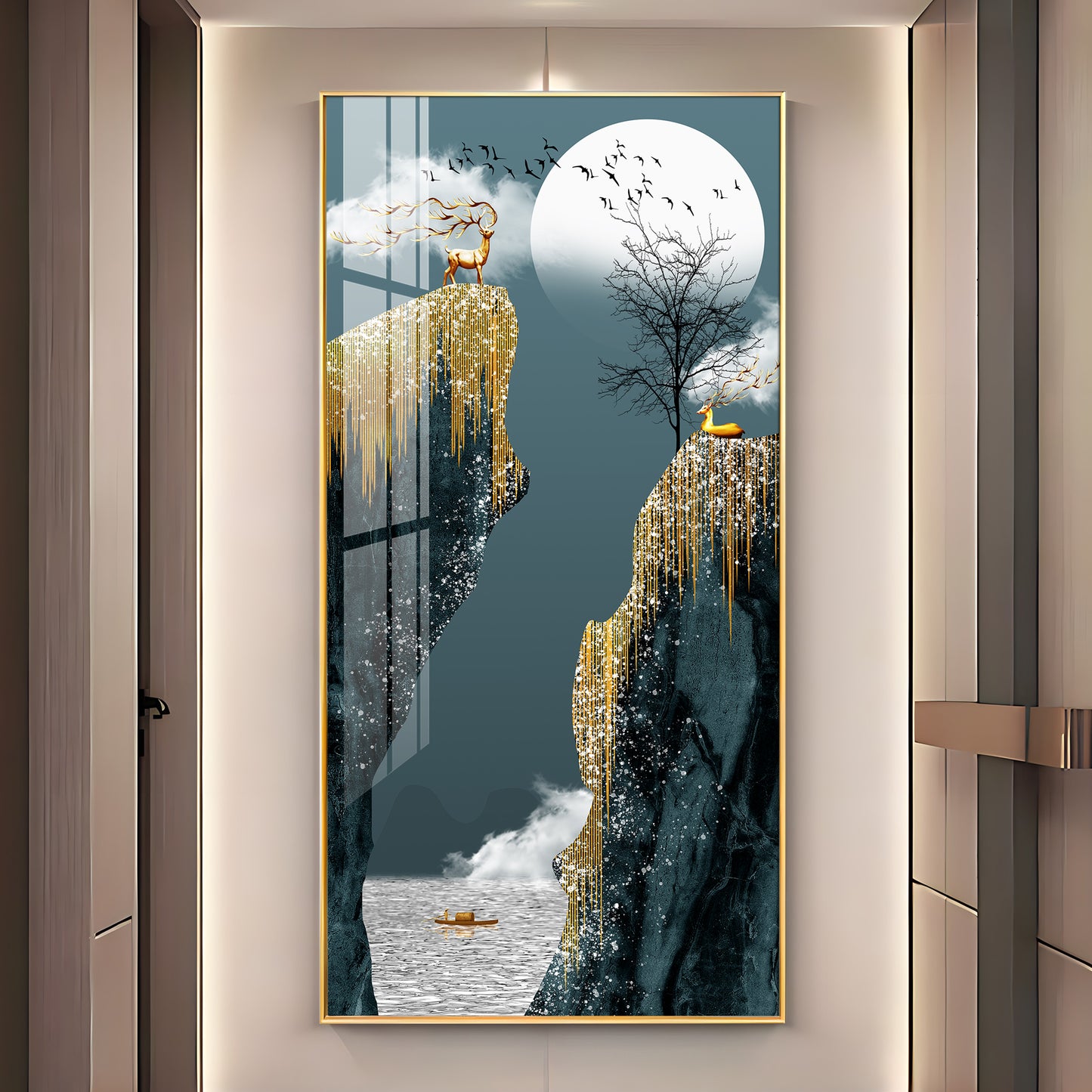 The Serenity Premium Acrylic Vertical Wall Art