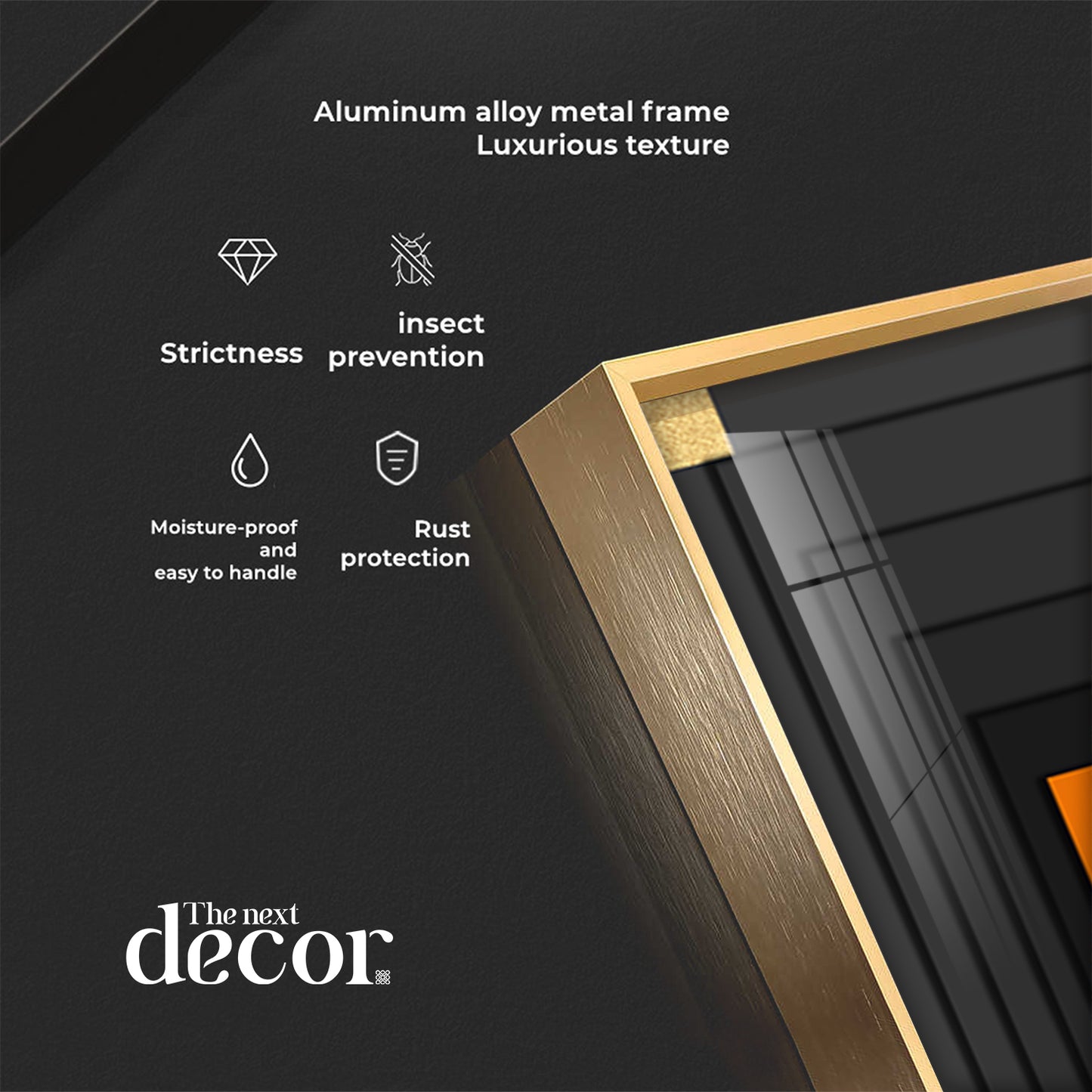 Ember Glow Frame Premium Acrylic Vertical Wall Art