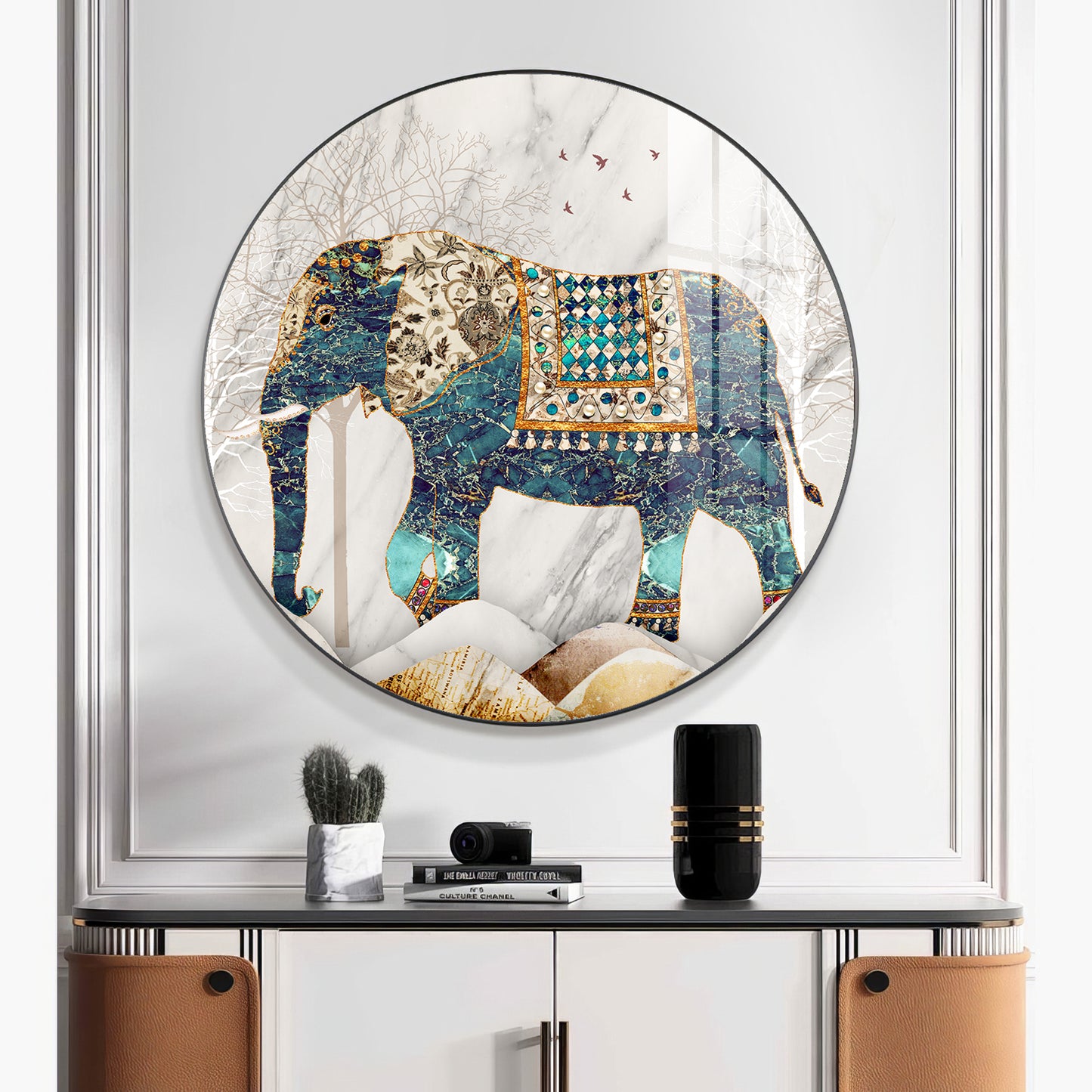 Majestic Alpha Premium Acrylic Round Wall Art