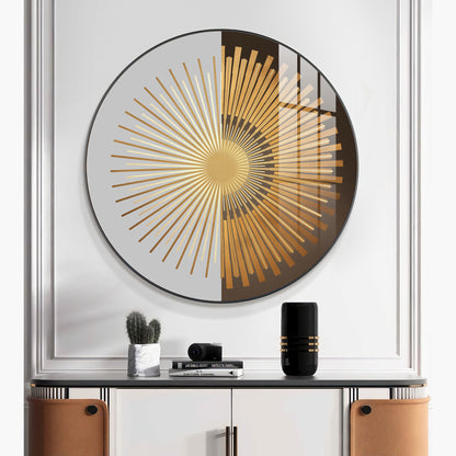 Radiant Circle Premium Acrylic Round Wall Art